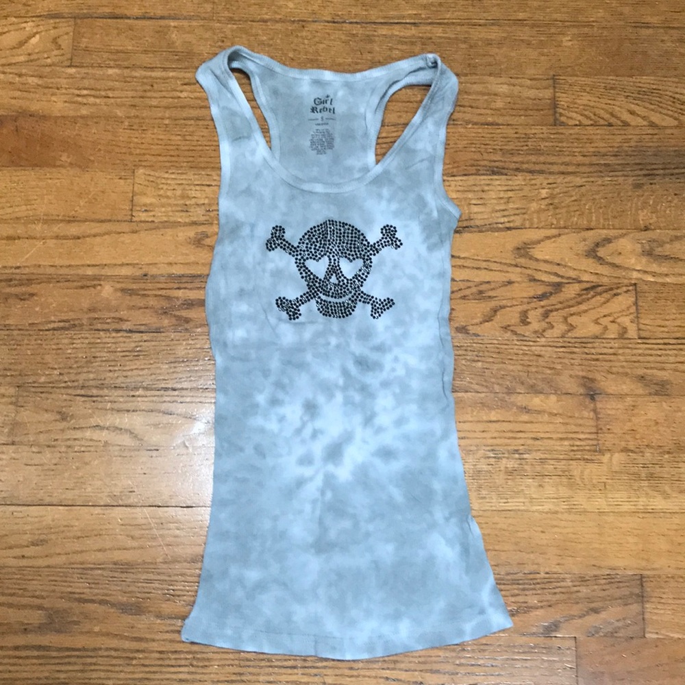NWOT embellished racer back tank. Size S